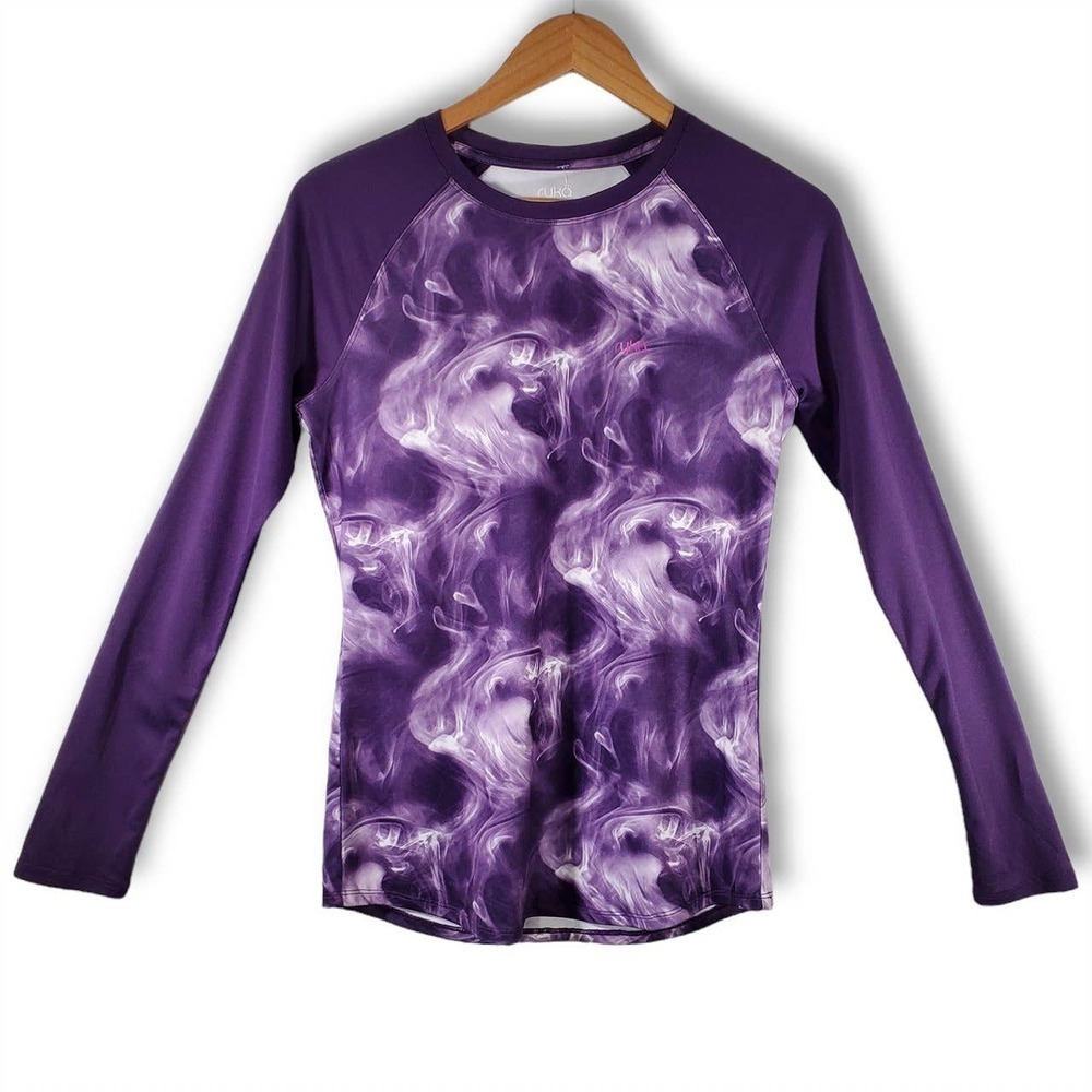 Ryka Odyssey Raglan Long Sleeve T-Shirt Purple Size Small